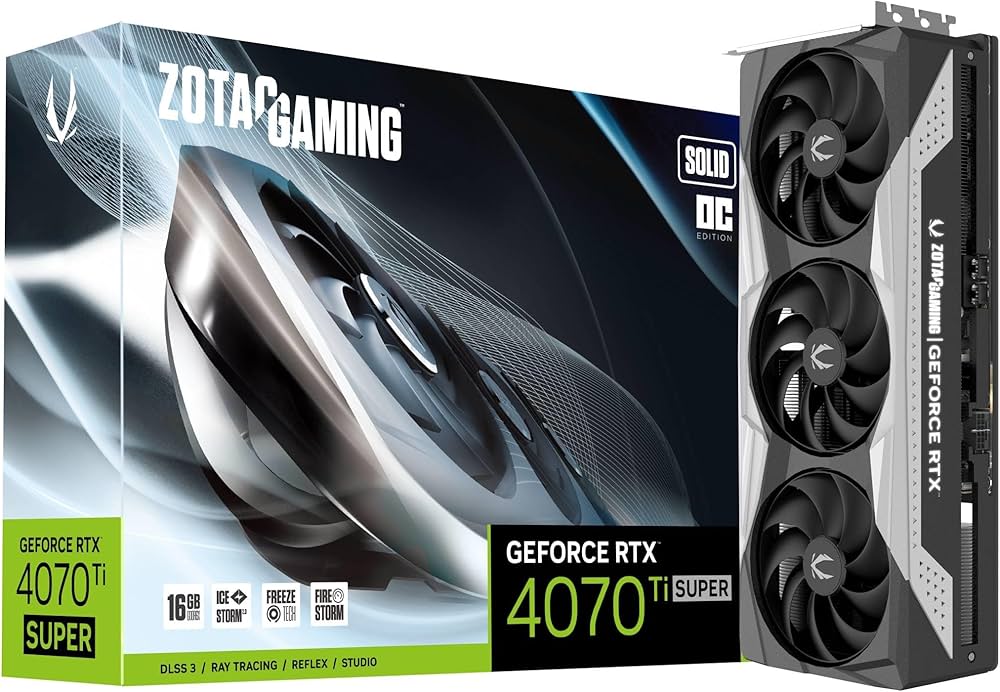 Amazon | ZOTAC ゲーミングGeForce RTX 4070 Ti Super Solid OC DLSS 3