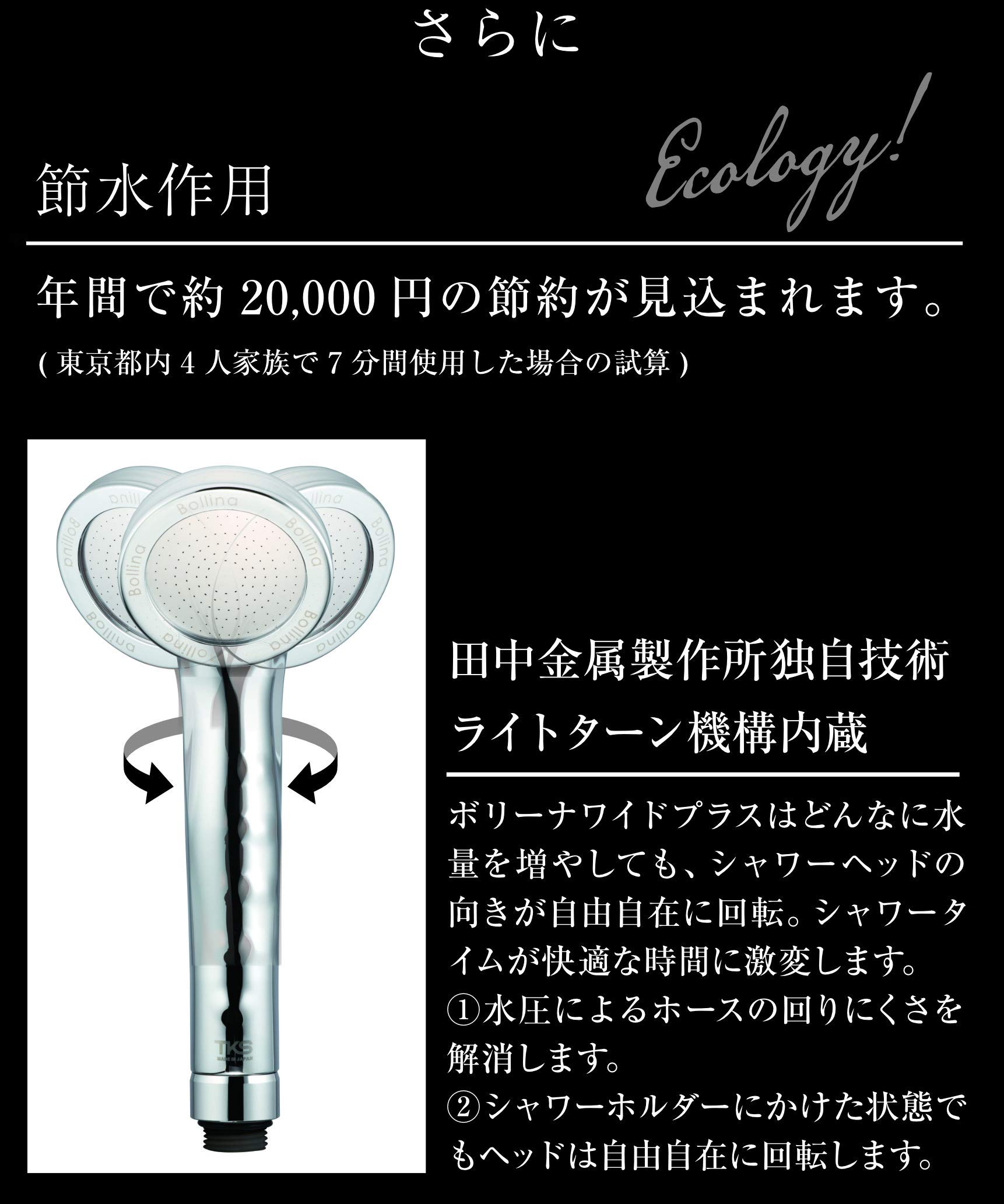 Amazon.co.jp: TKS 田中金属製作所 ウルトラファインバブル シャワー