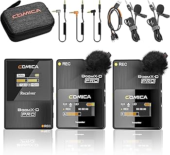 Amazon.com: COMICA BoomX-D2 PRO Wireless Lavalier Microphone for