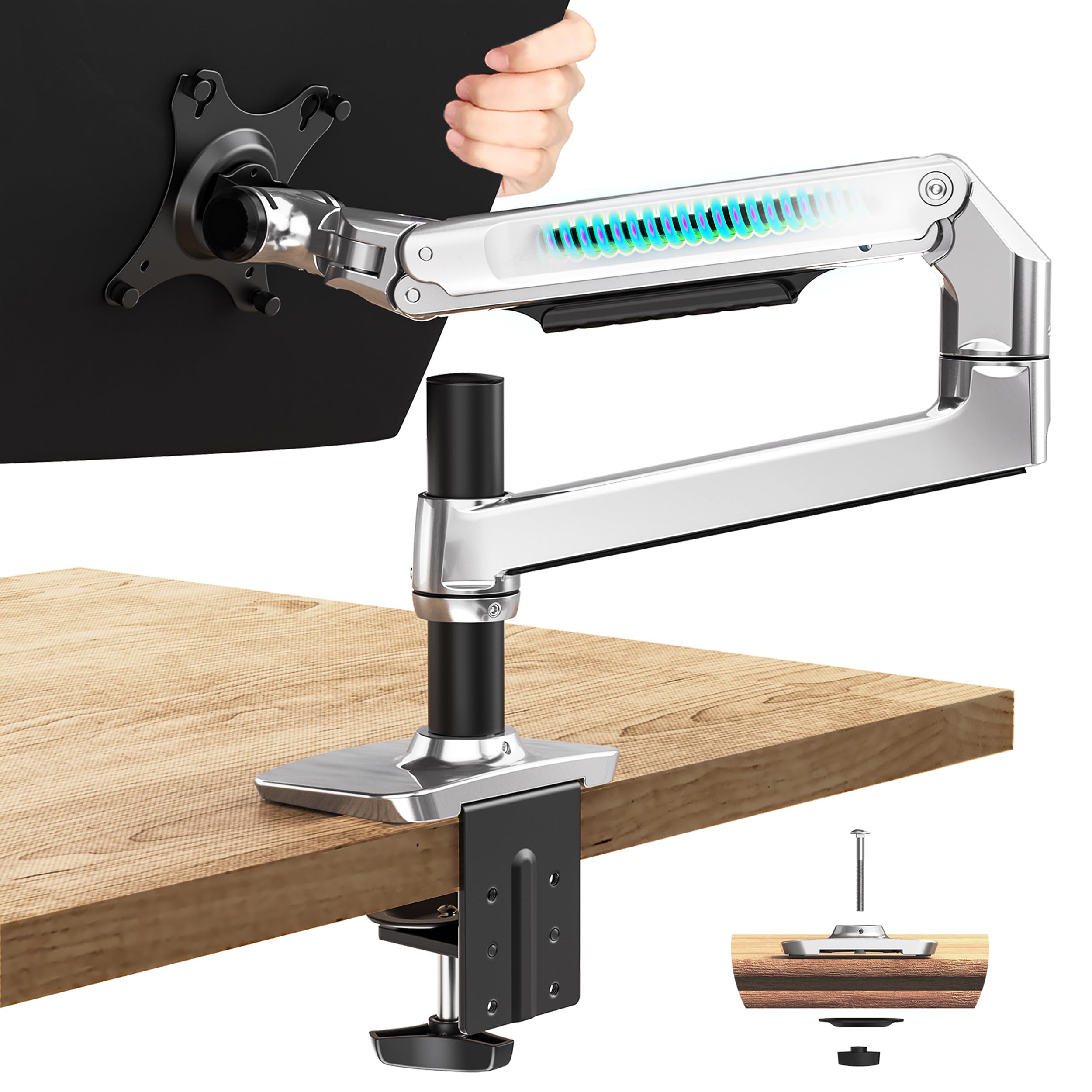 Amazon.co.jp: Ergounion モニターアーム 液晶ディスプレイアーム PC