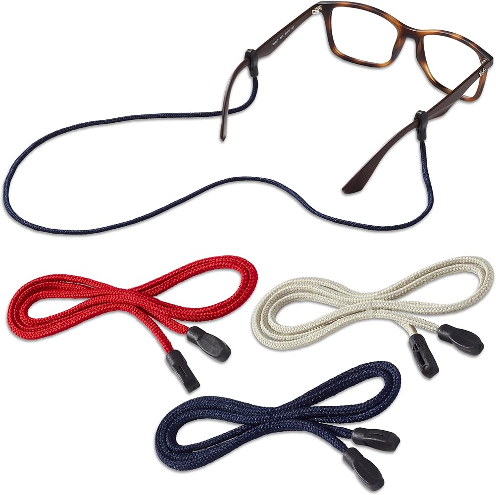 Peeper Keepers Eyeglass Supercord Retainer, American Pride, 3 Pack
