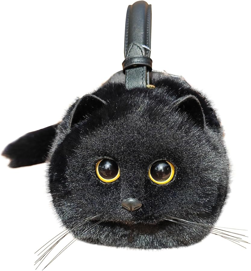 Amazon.com: MAOTAIMENG Realistic Plush Cat Shape Bag For Women