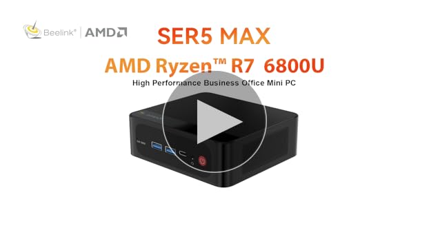 Amazon.com: Beelink SER5 MAX Mini PC, AMD Ryzen 7 6800U (8C/16T
