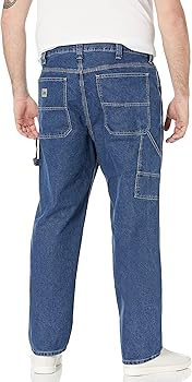 Lee Men's Big-Tall Carpenter Jean, Original Stone, 56W x 32L at