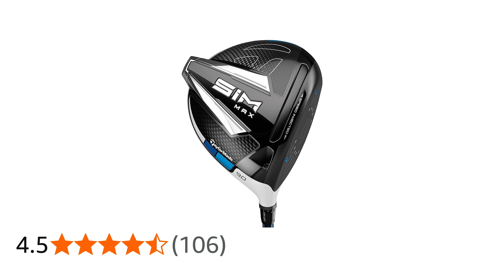 TaylorMade SIM MAX Driver, Fujikura Ventus Blue 6 Shaft, 9.0