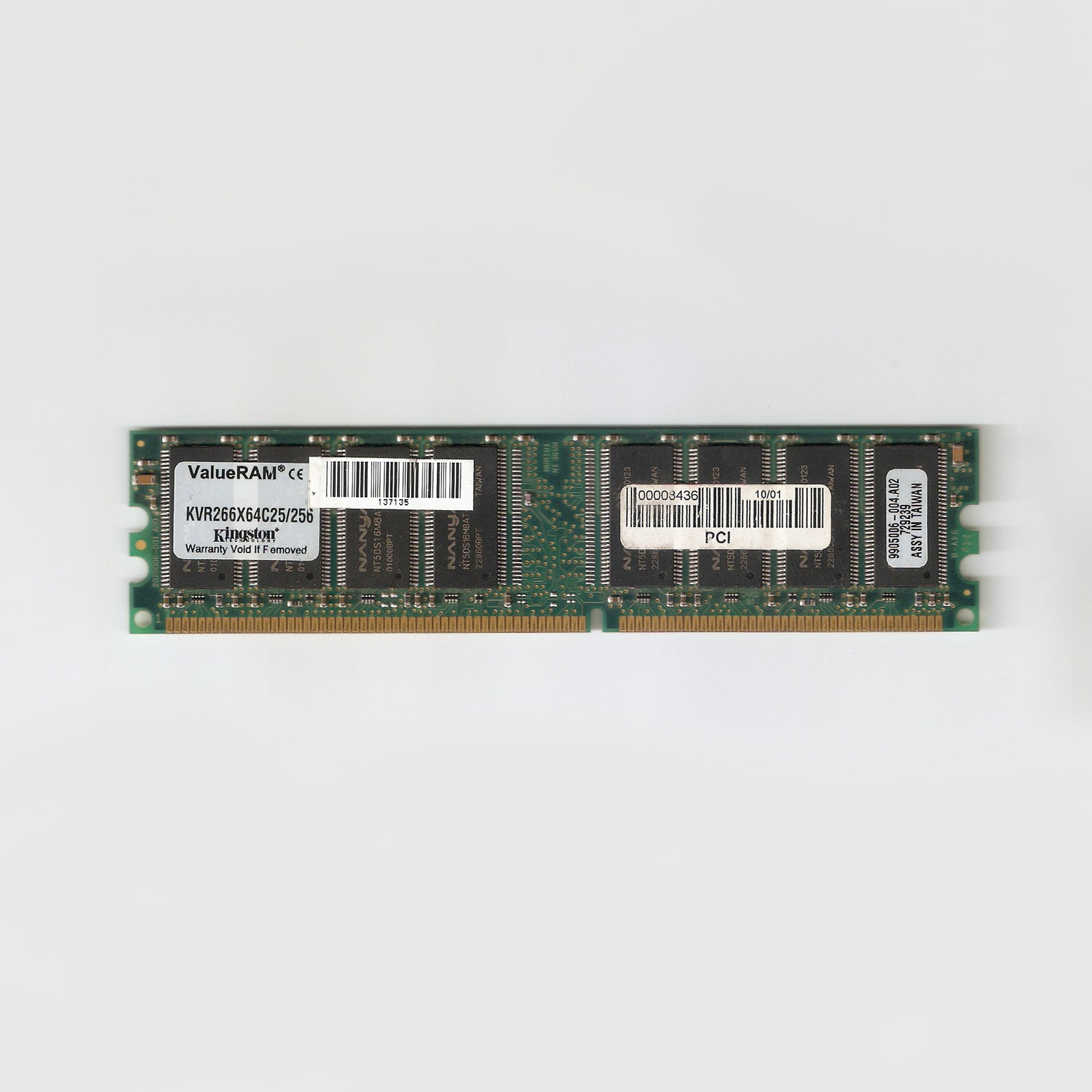 Kingston KVR266X64C25/256 256 MB DDR Desktop Memory Module at