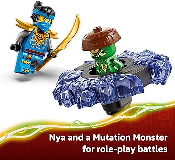 Amazon.com: LEGO NINJAGO NYA vs. Mutation Monster Spinner Building