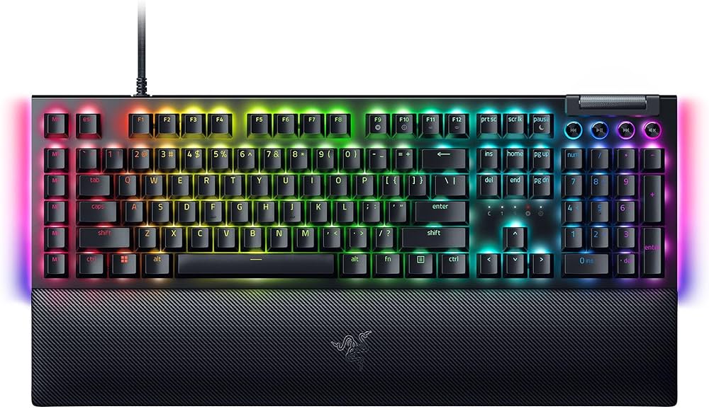 Amazon.com : Razer BlackWidow V4 Mechanical Gaming Keyboard: Green