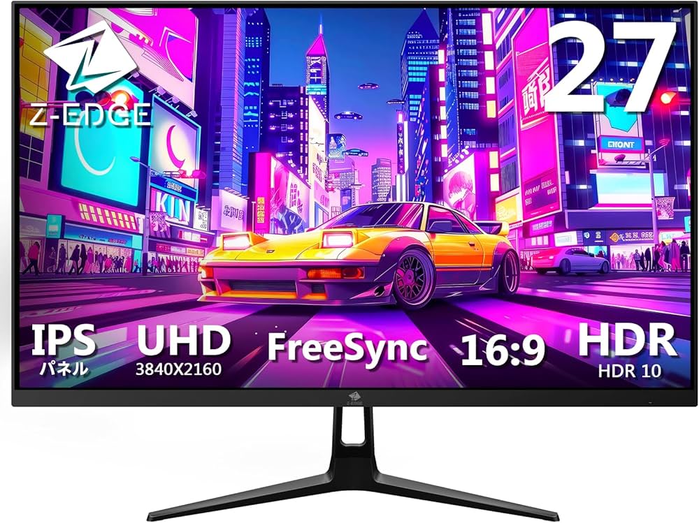 Amazon.co.jp: Z Z-Edge(ゼロエッジ) 4Kモニター 27型 ゲーミング