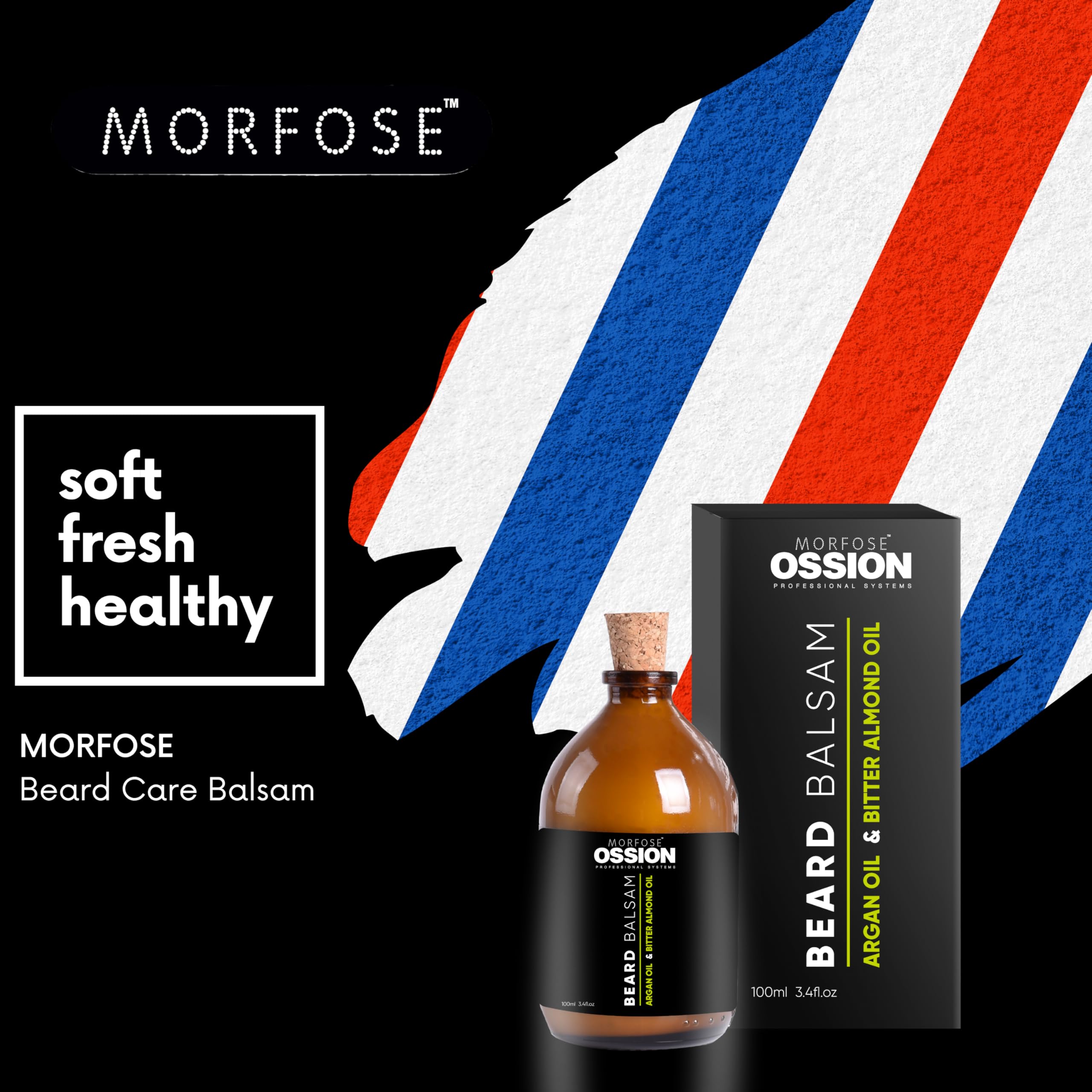 Amazon.com : Morfose Ossion Beard Care Balsam, Promotes Healthy