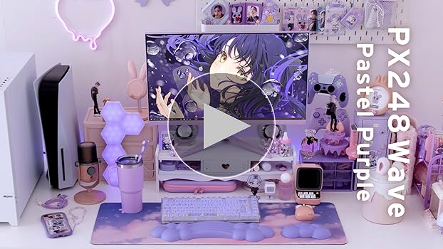 Amazon.co.jp: Pixio PX248 Wave Pastel Purple ゲーミングモニター