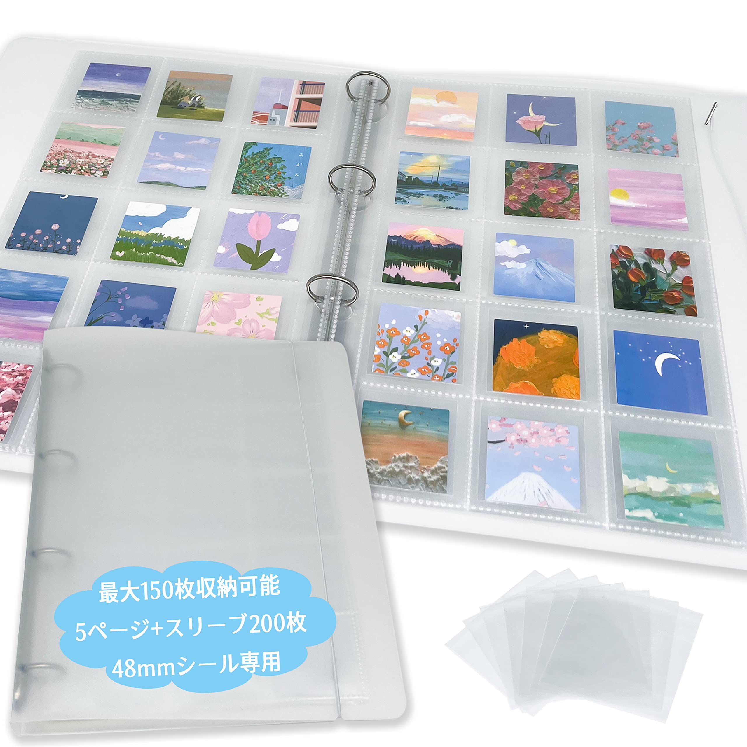 Amazon.co.jp: ビックリマンチョコ シール 収納 ファイル 48mmシール