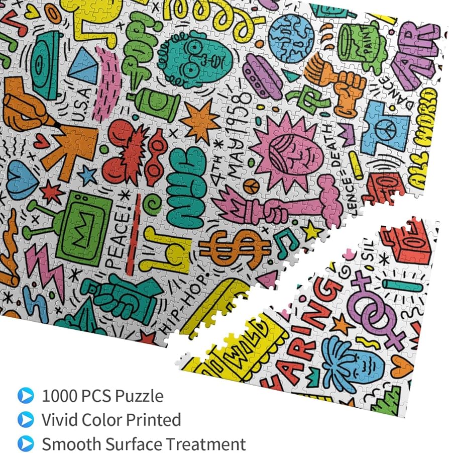 Amazon.co.jp: 1000ピース ジグソーパズル キース ヘリング パズル