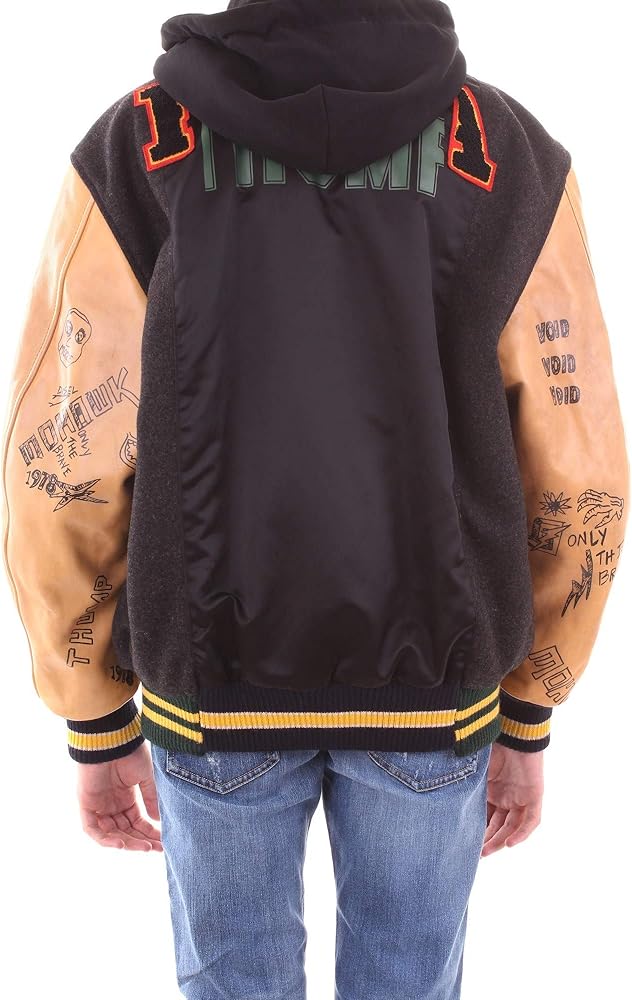 Amazon | [Diesel] (ディーゼル) メンズ ジャケット 素材切り替え