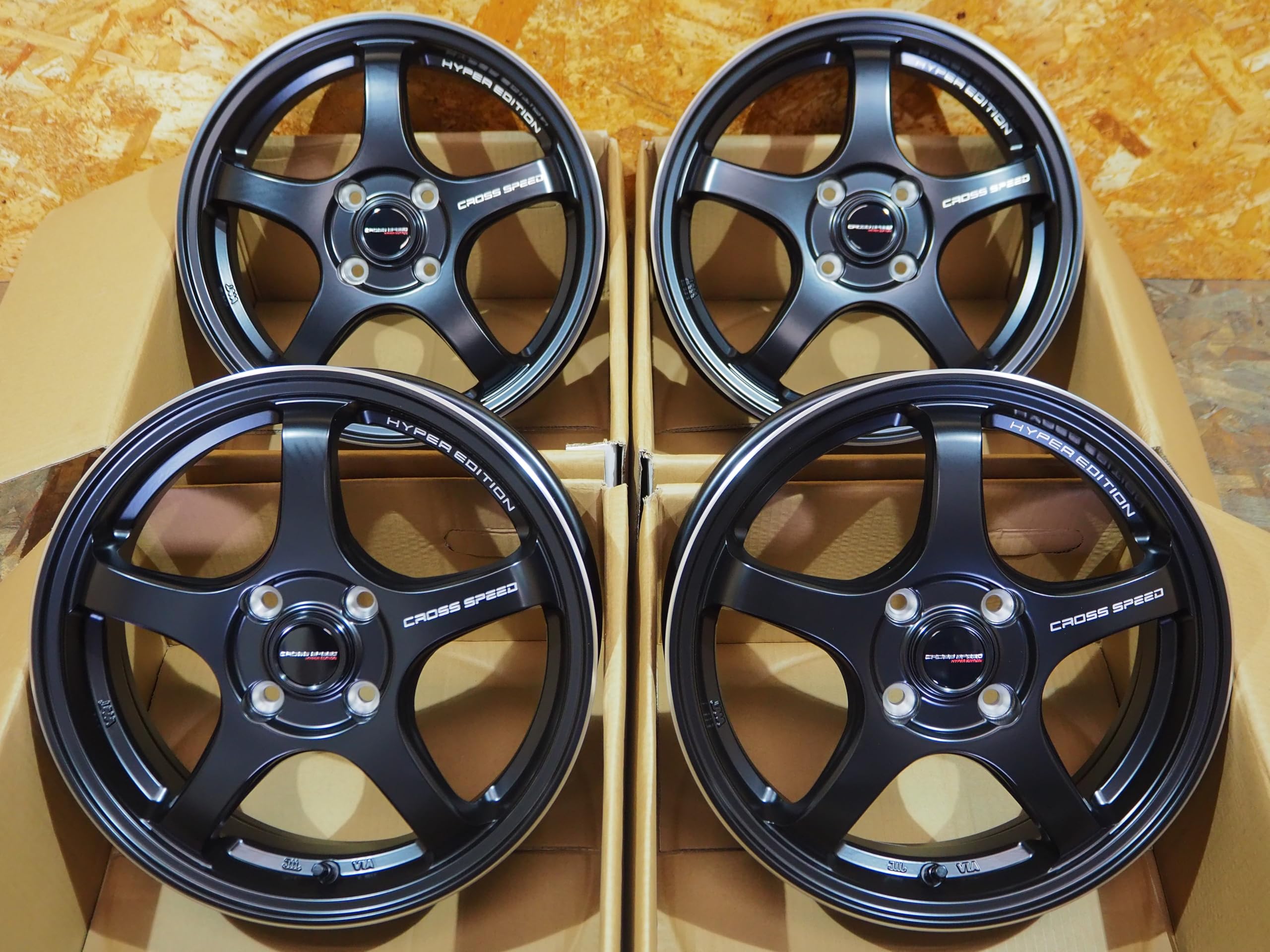Amazon.co.jp: ホイール 4本セット CROSS SPEED HYPER EDITION CR5 16
