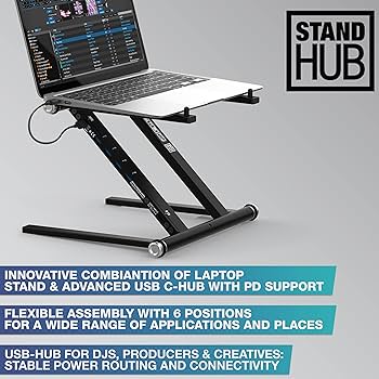 Amazon.com: Reloop Advanced Laptop Stand with USB-C PD Hub (AMS
