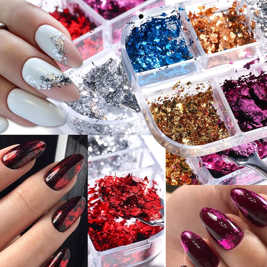 Amazon.co.jp: ネイルアート ホイル グリッター フレーク ホロ