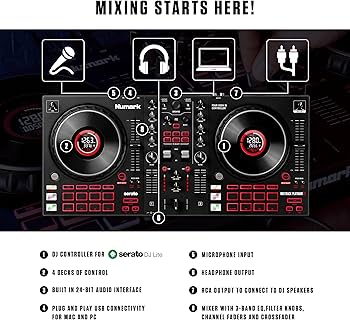 Amazon.com: Numark Mixtrack Platinum FX Serato DJ Controller with