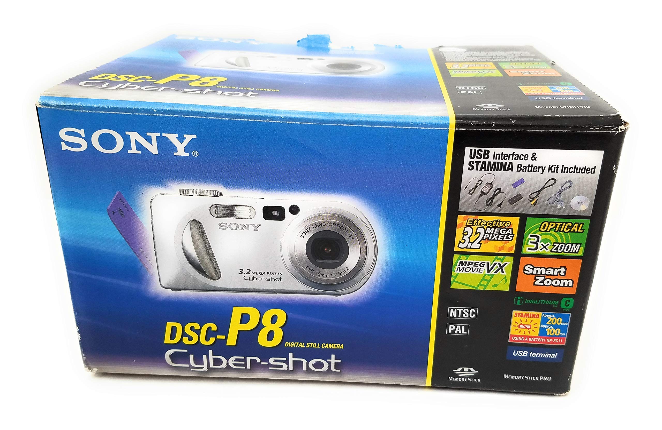 Amazon.com : Sony DSCP8 Cyber-shot 3.2MP Digital Camera w/ 3x