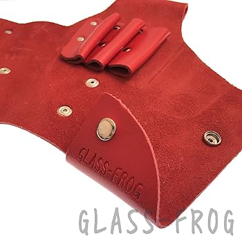 Amazon | [GLASS FROG] シザーケース 本革 4丁挿し 美容師 トリマー