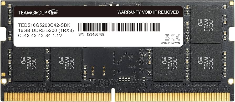Amazon.com: TEAMGROUP Elite SODIMM DDR5 16GB 5200MHz (PC5-41600
