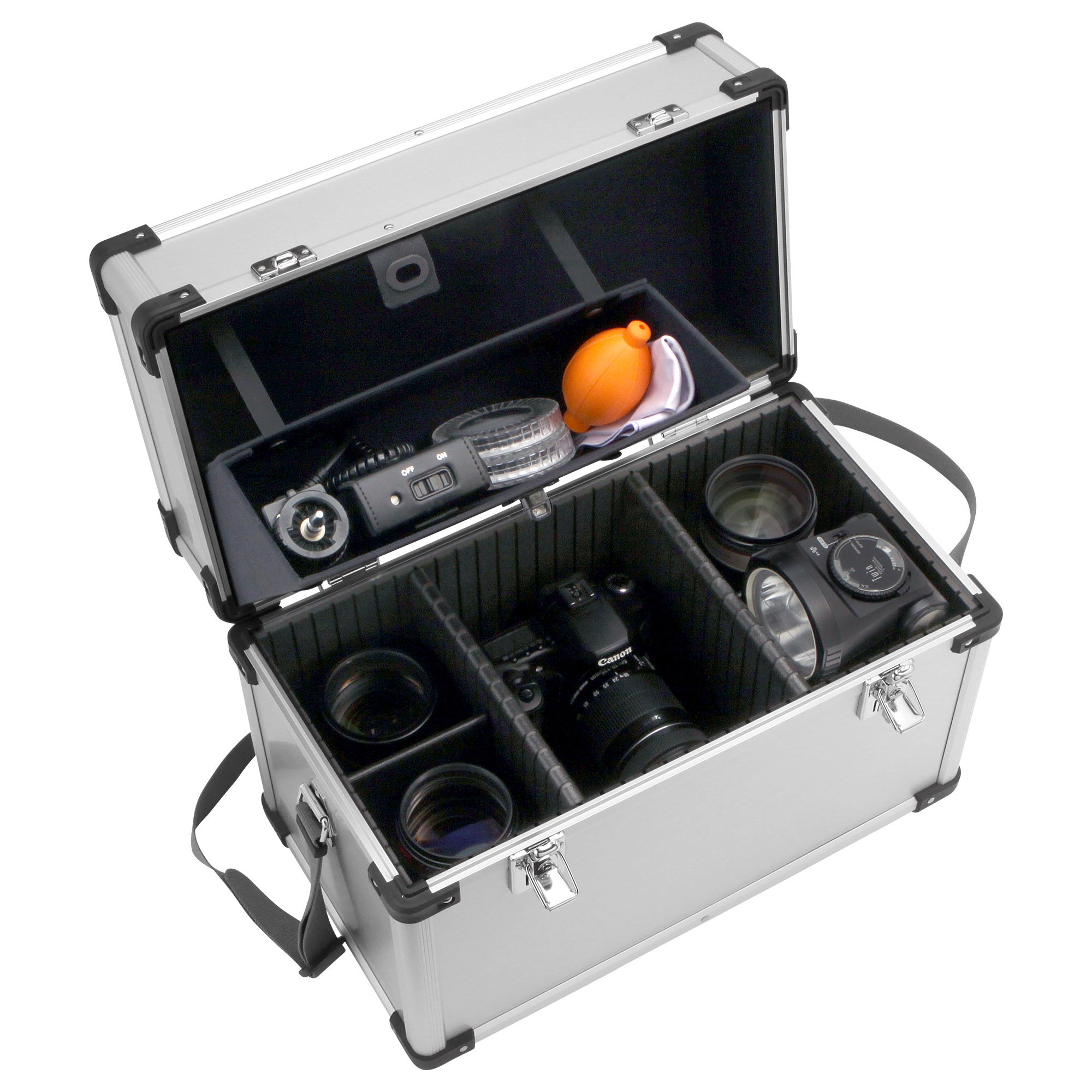 Amazon.co.jp: HAKUBA ハードケース ZX-65 アルミケース 29L シルバー