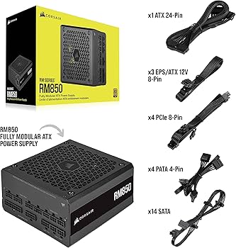 Amazon | Corsair RM850 PC電源ユニット 850W 80PLUS Gold認証 フル