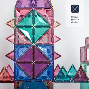 Amazon.com: Connetix Magnetic Tiles Pastel Mega Pack, 202 Pieces