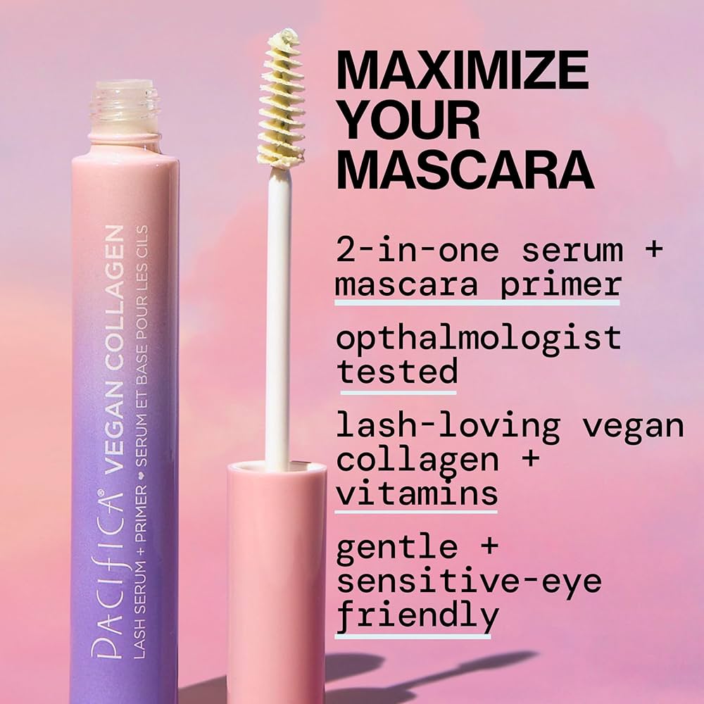 Amazon.com: Pacifica Vegan Collagen Eye Lash Serum & Clear Mascara