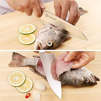 Amazon | Sunnecko 出刃包丁 包丁 魚さばき包丁 ステンレス 165mm 右手