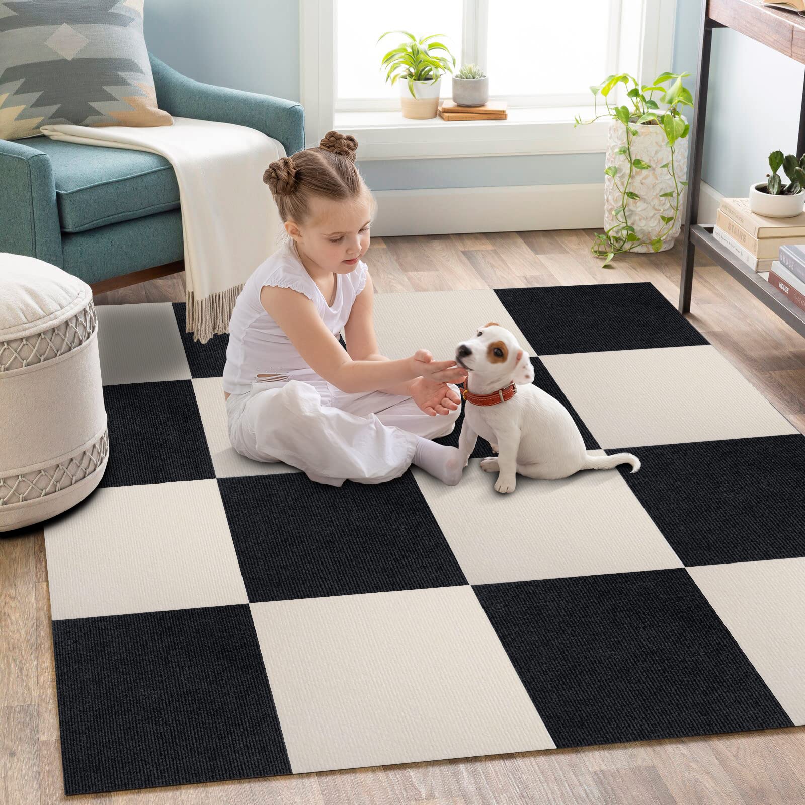 Amazon.co.jp: ジョイントマット 【30*30cm 40枚 ブラック/アイボリー