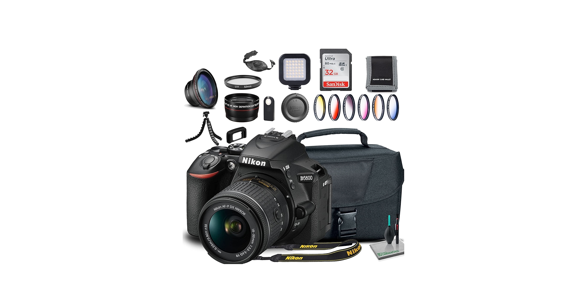 Amazon.com: Nikon D5600 DSLR Camera with 18-55mm Lens (1576) +