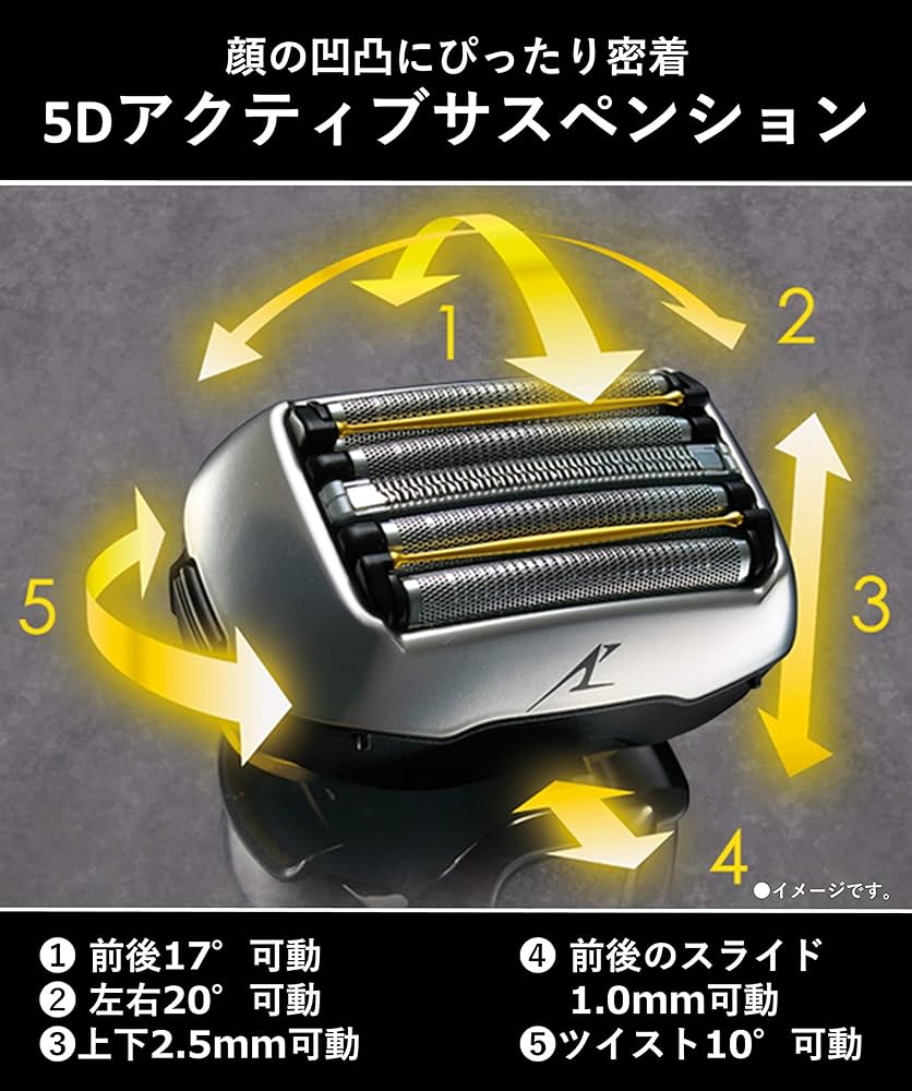 Amazon | パナソニック ラムダッシュ メンズシェーバー 5枚刃 黒 ES