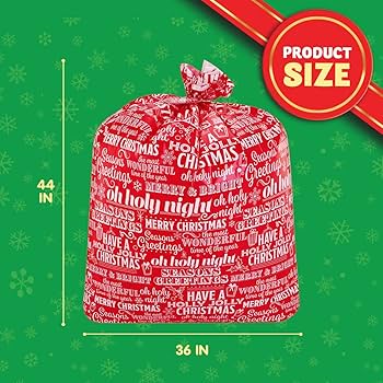 Amazon.com: JOYIN 8 Jumbo Christmas Goody Gift Bag 44” X 36” with