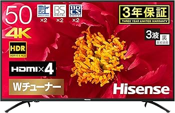 Amazon | ハイセンス 50V型 4K対応液晶テレビ 50F60E -外付けHDD録画