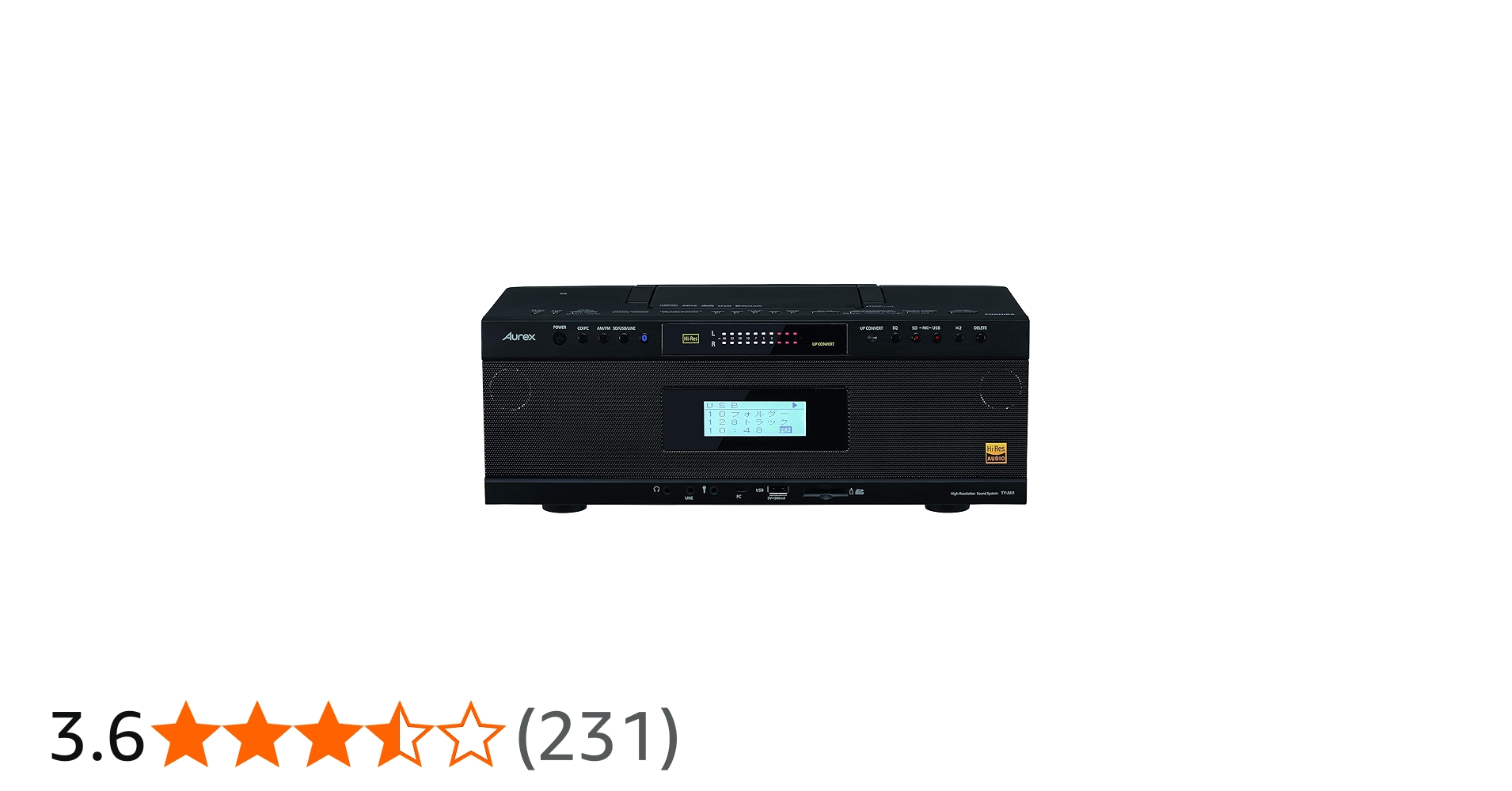 Amazon.co.jp: 東芝 ハイレゾ対応 Bluetooth/SD/USB/CDラジオ TY-AH1(K