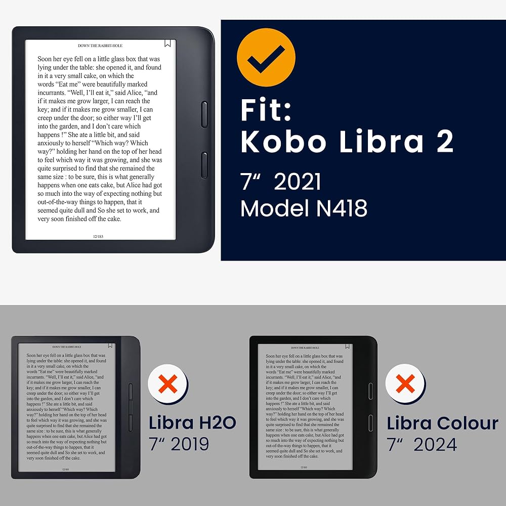 Amazon.com: kwmobile Origami Case Compatible with Kobo Libra 2
