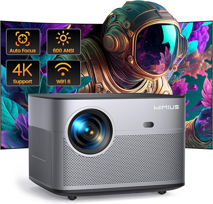 Amazon.com: [Auto Focus/Keystone] 4K Projector with WiFi 6 and
