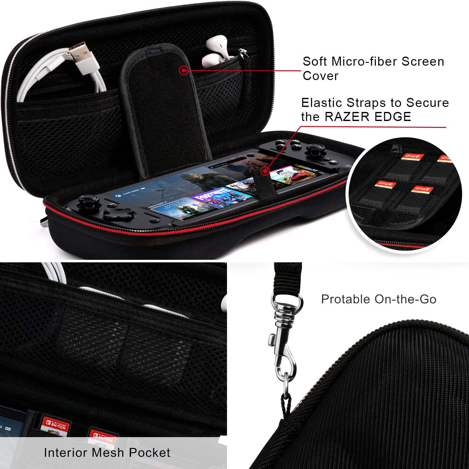 Amazon.co.jp: ivoler キャリングケース RAZER EDGE Wi-Fi/5G/FOUNDERS