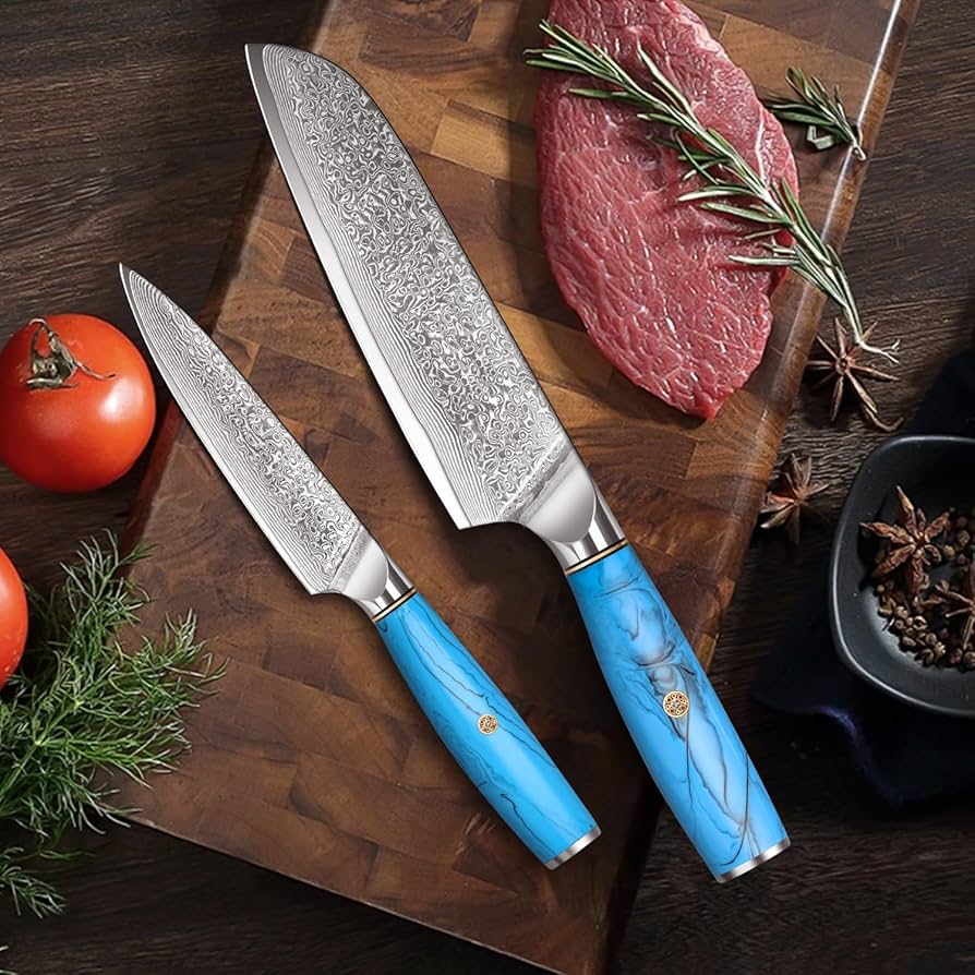 Amazon | KyushuBlade 包丁2本セット【三徳包丁+ペティナイフ】プロ用