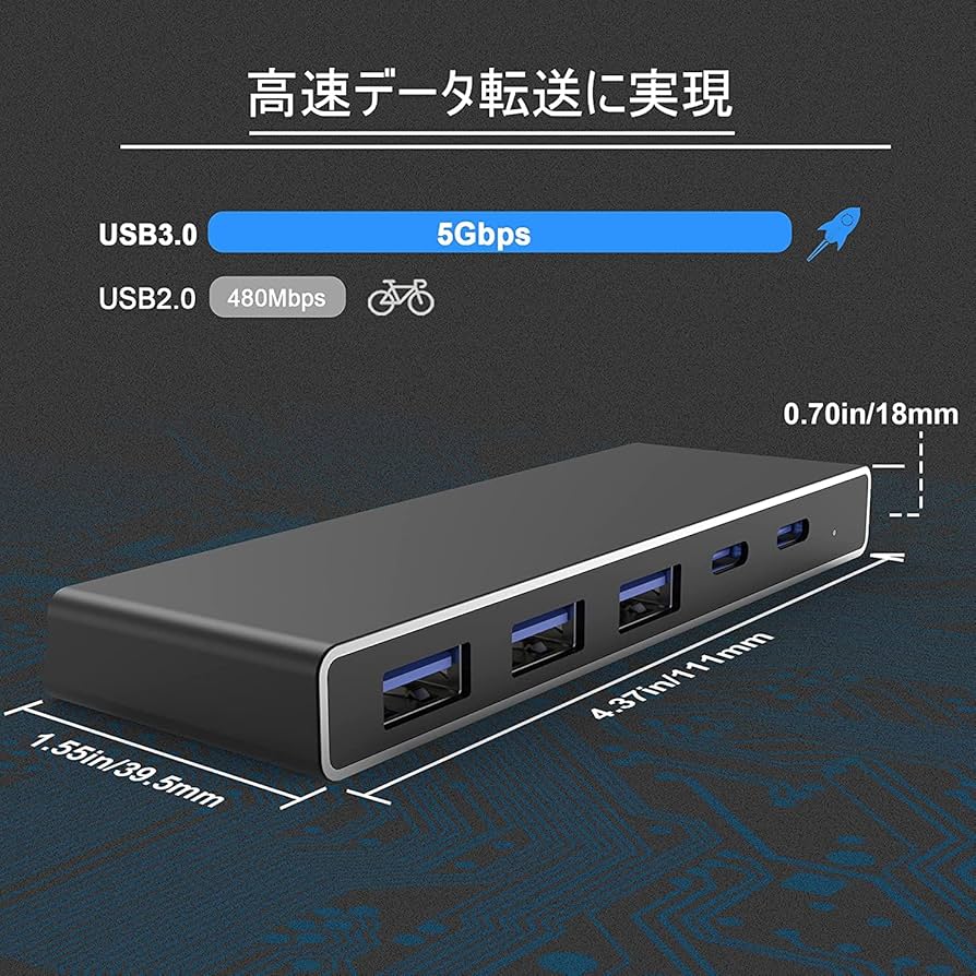 Amazon | Surface Pro 7 専用USB ハブ 最新型 7in2 全機能Surface Pro