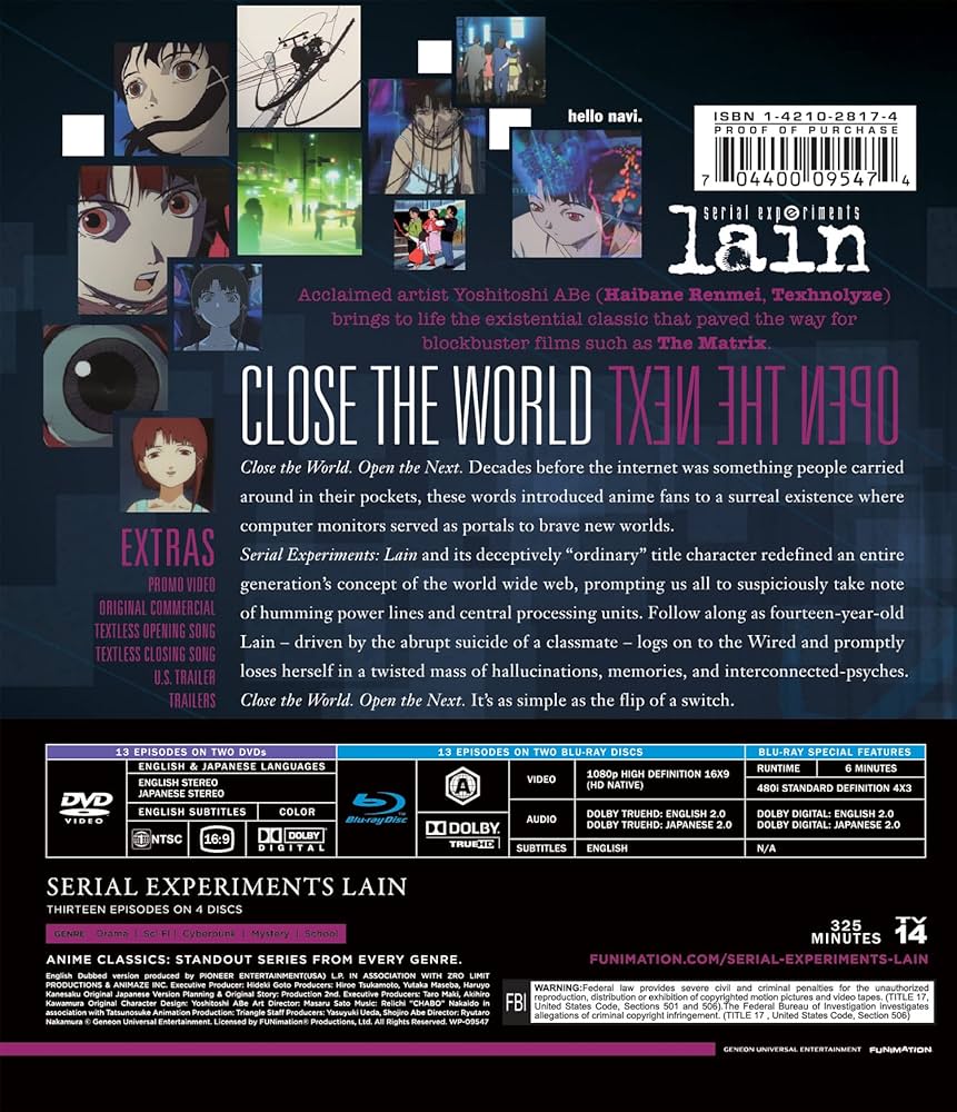 Amazon.com: Serial Experiments Lain - Complete Series - Classic