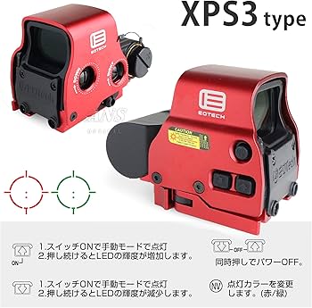 Amazon.co.jp: ANS optical XPS3タイプ ドットサイト ＆ G33-STSタイプ
