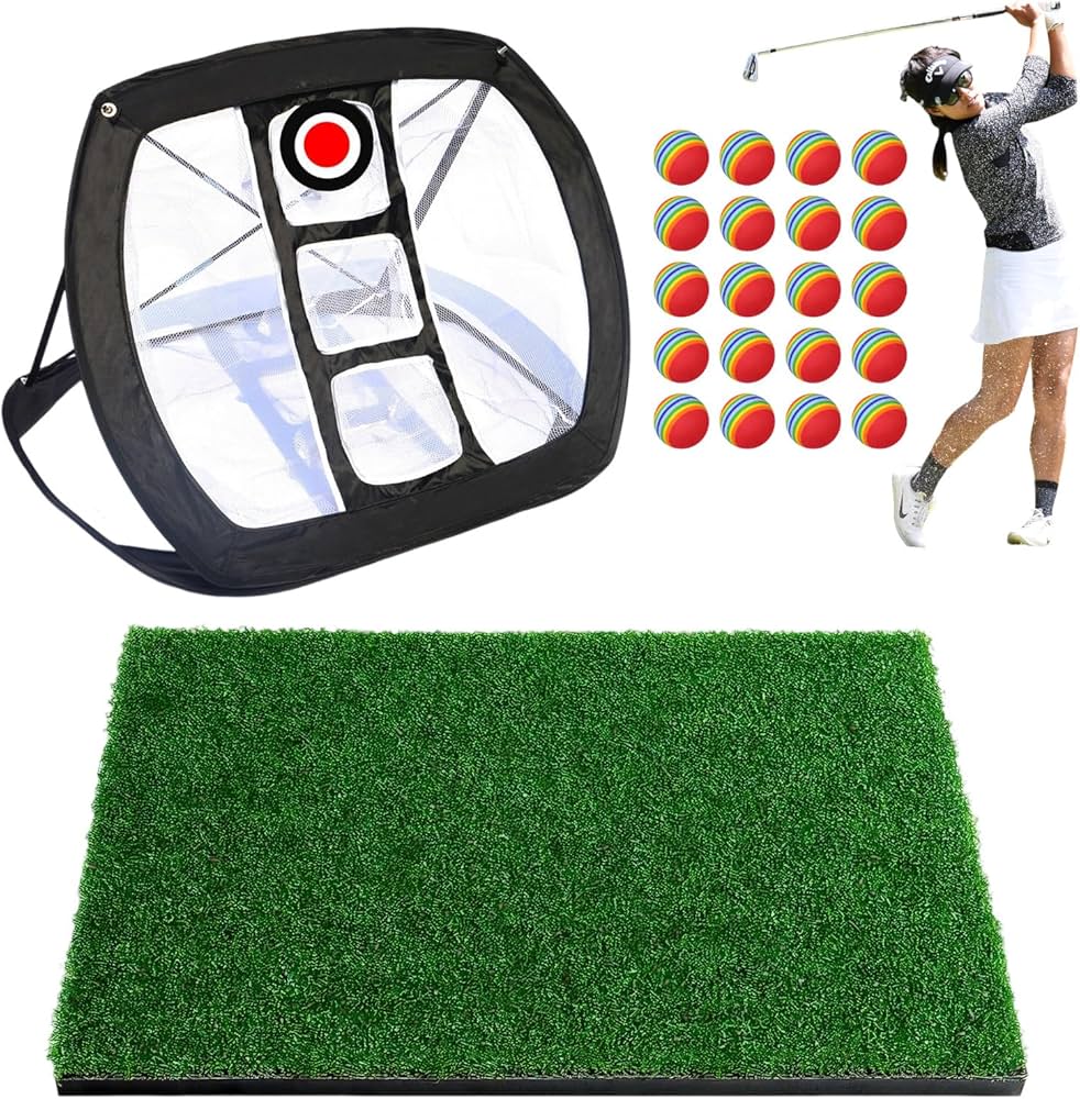 Amazon | heizi アプローチ練習 セット ゴルフマット ゴルフネット