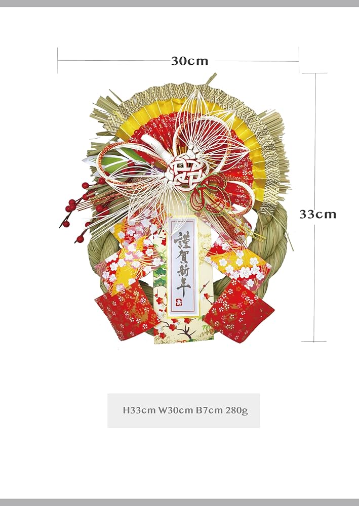 Amazon.co.jp: ［ 2026年 mamawreath しめ縄 正月飾り ］鶴 つる 正月