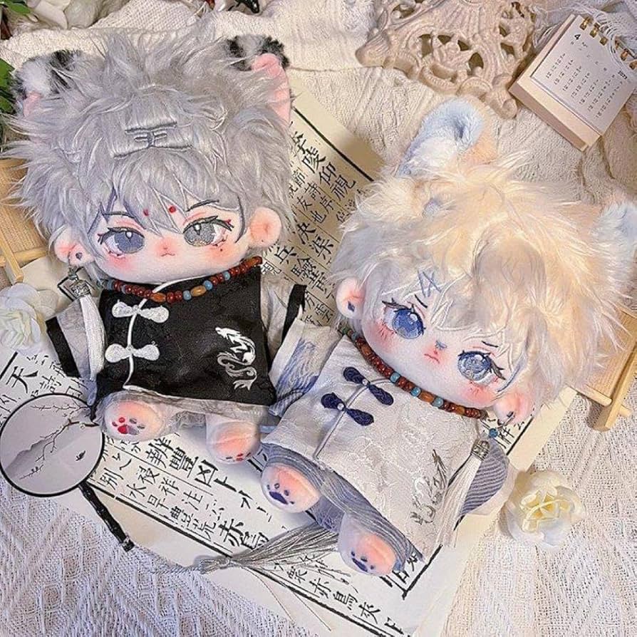 Amazon.co.jp: 20cm ぬい用 漢服 ブラック 着せ替え ぬいぐるみ 中華