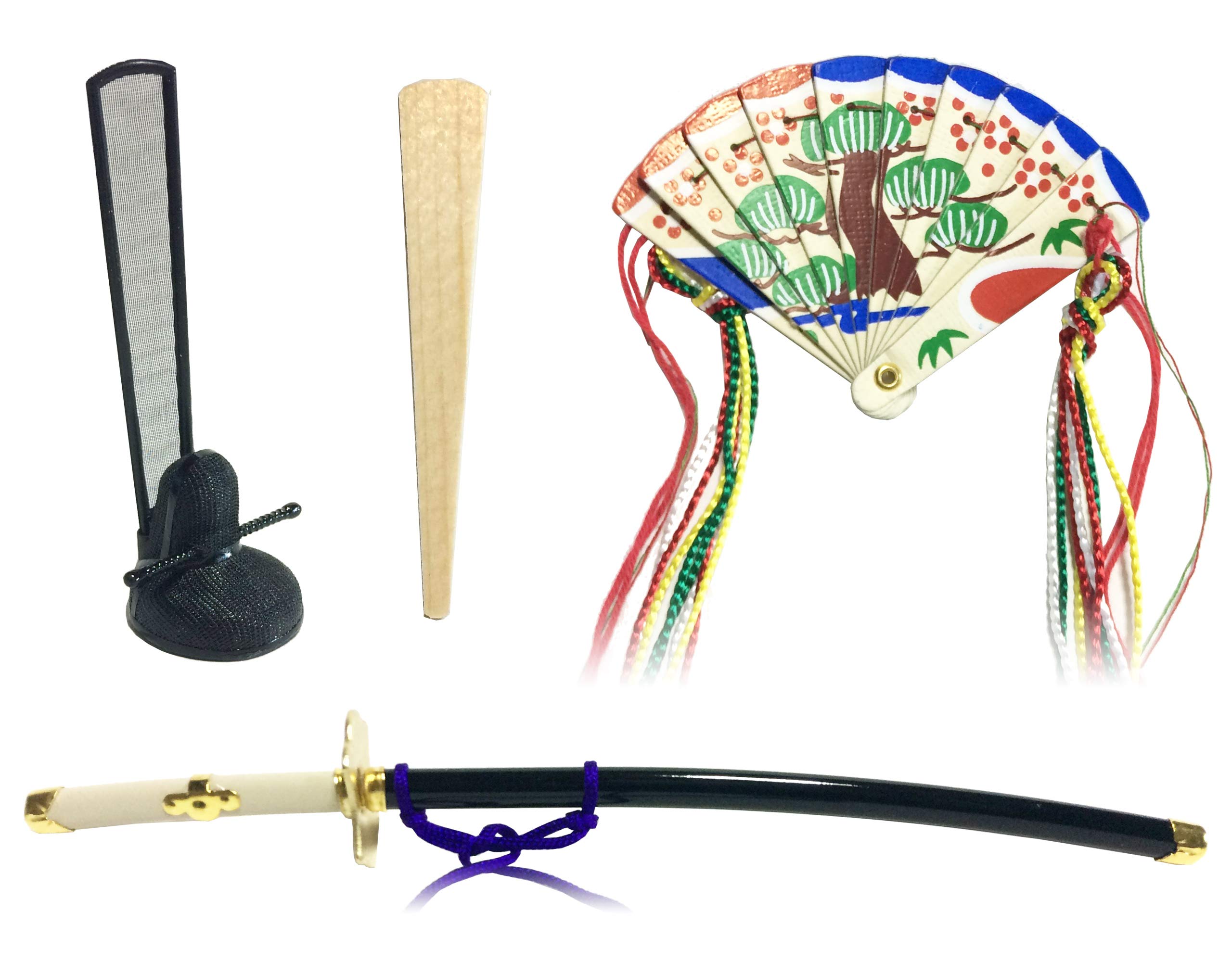 Amazon | 親王小道具 （上）三五 （冠 笏 太刀 檜扇） | ひな道具