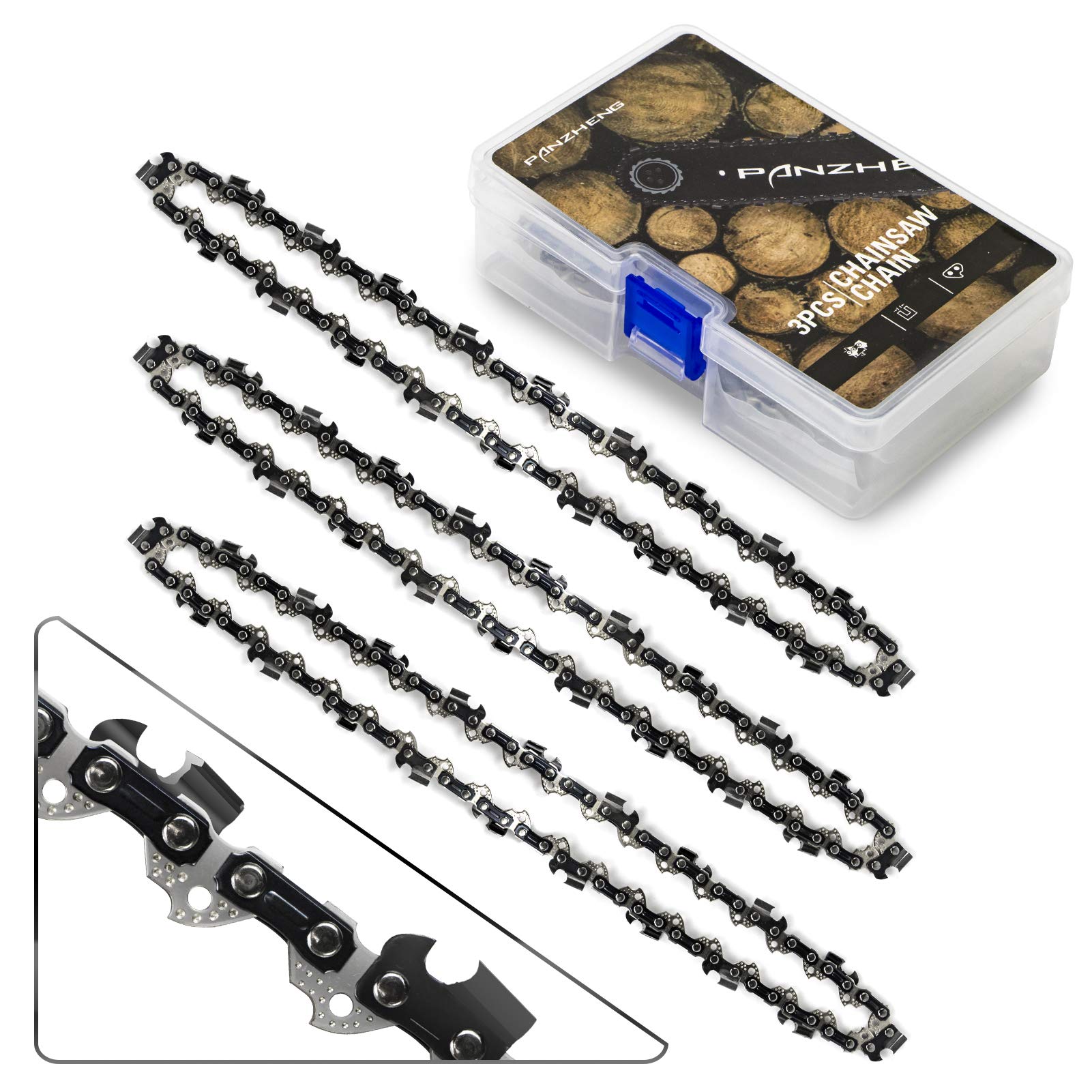 Amazon.com: PANZHENG Chainsaw Chain for 16-Inch Bars, S56, 3/8