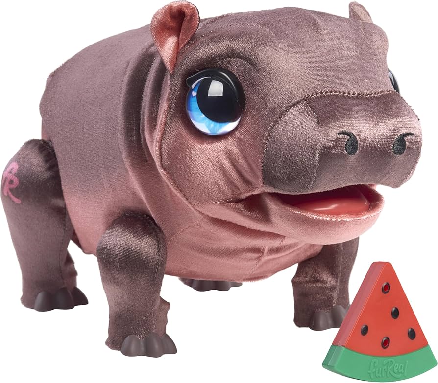 Amazon.com: FurReal Sally The Silly Hippo, 9 Inch Interactive