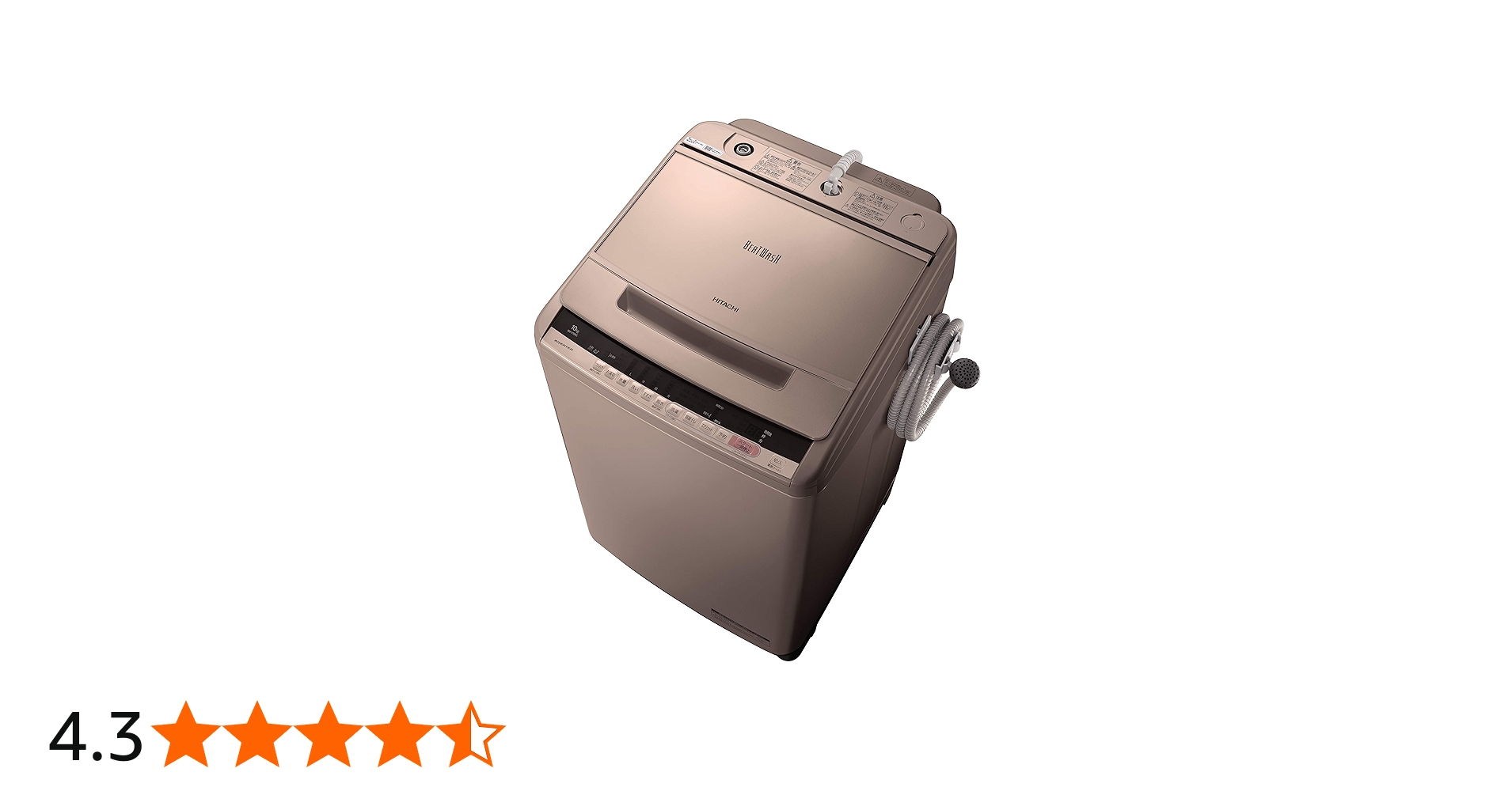 Amazon.co.jp: 日立 全自動洗濯機 ビートウォッシュ 洗濯容量10kg 本体